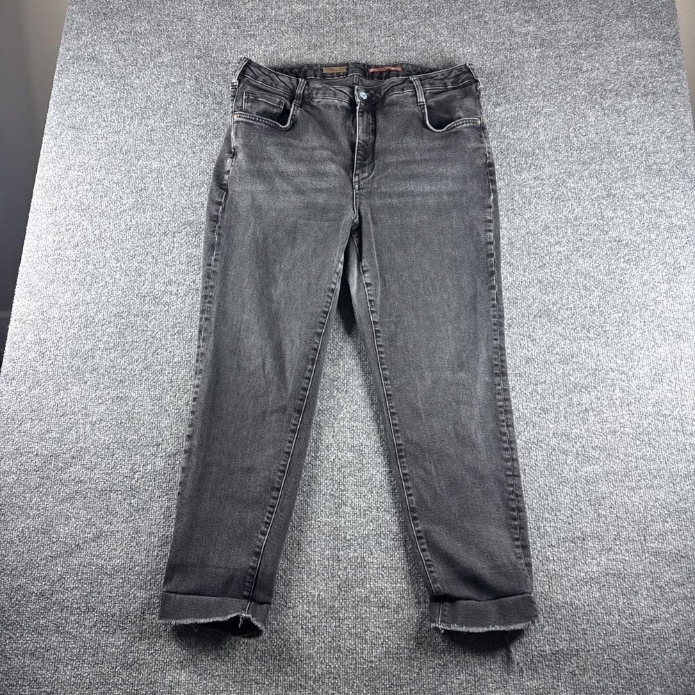 Anthropologie Pilcro Jeans Womens 18 Black The Cigarette Slim Fit Preppy Boho